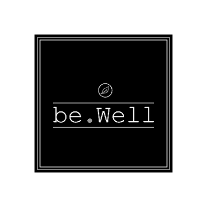 Das schwarze Logo von be.Well