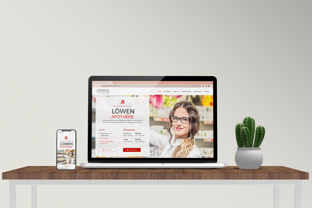 Löwen Apotheke Landingpage
