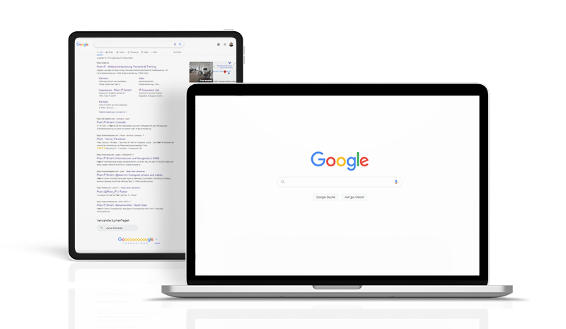 Google seo Mockup