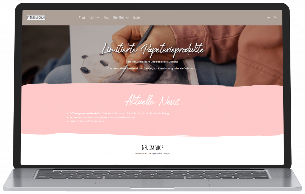Landingpage Kunstundkegel